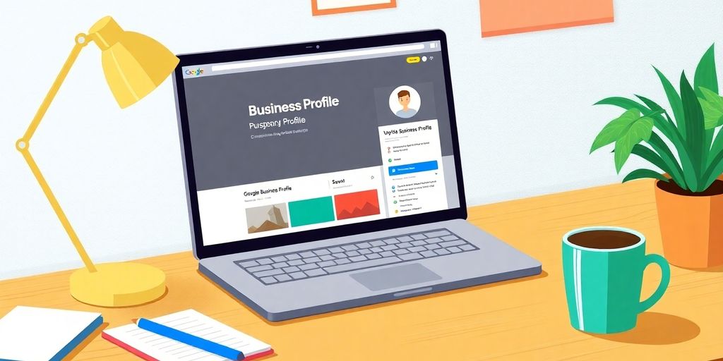 Illustrative image of a Google Business Profile setup.