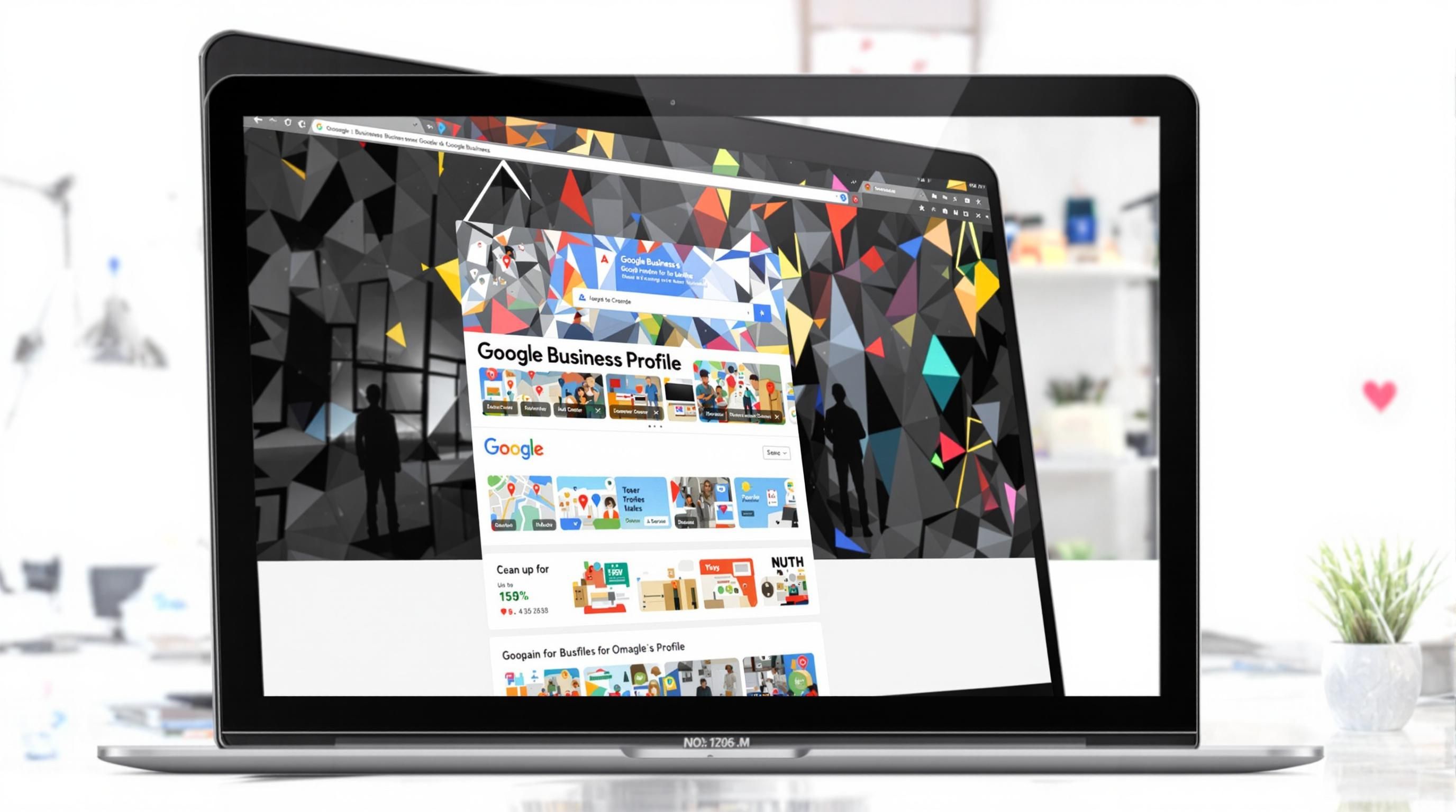 Computer screen showing a Google Business Profile interface.