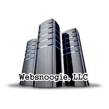 Websnoogie, LLC vertical logo: three server towers above the company name