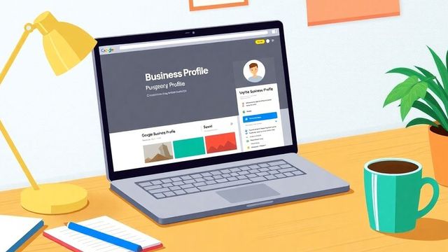 Illustrative image of a Google Business Profile setup.