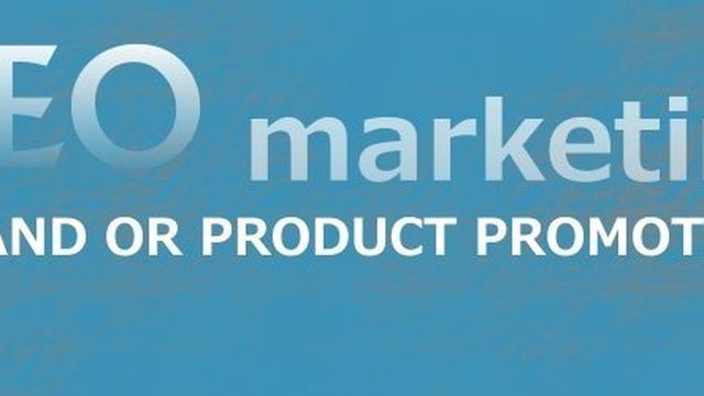 Blue banner asking SEO marketing: brand or product promotion?
