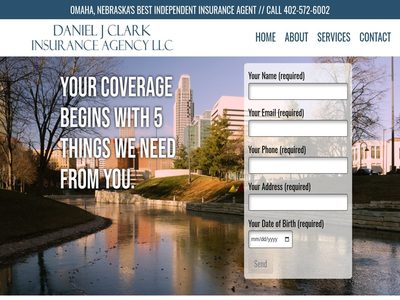 Home page of the Daniel J Clark Insurance Agency LLC website