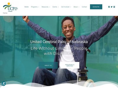 Home page of the United Cerebral Palsy of Nebraska website