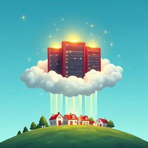Illustration for Cloud servers