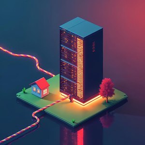 Illustration for Dedicated server
