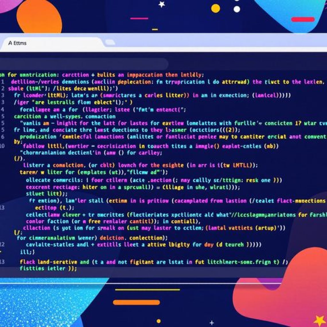 A picture of HTML code on a computer screen