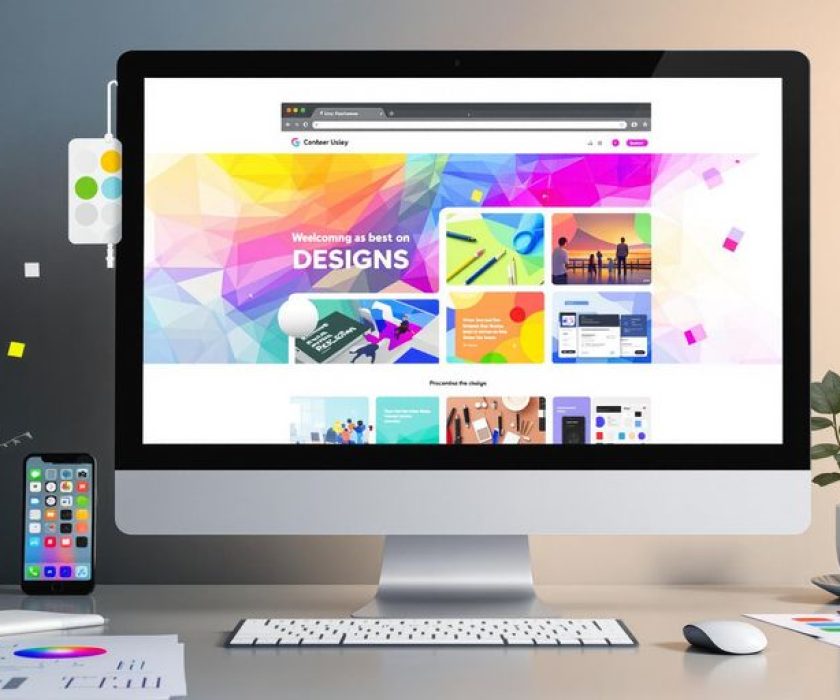 A computer screen displaying a website for web designers