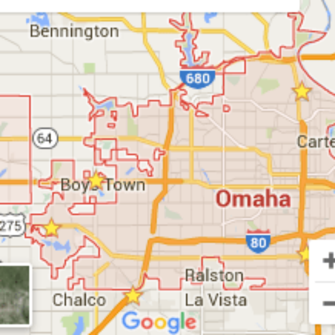 Area map of SEO Companies