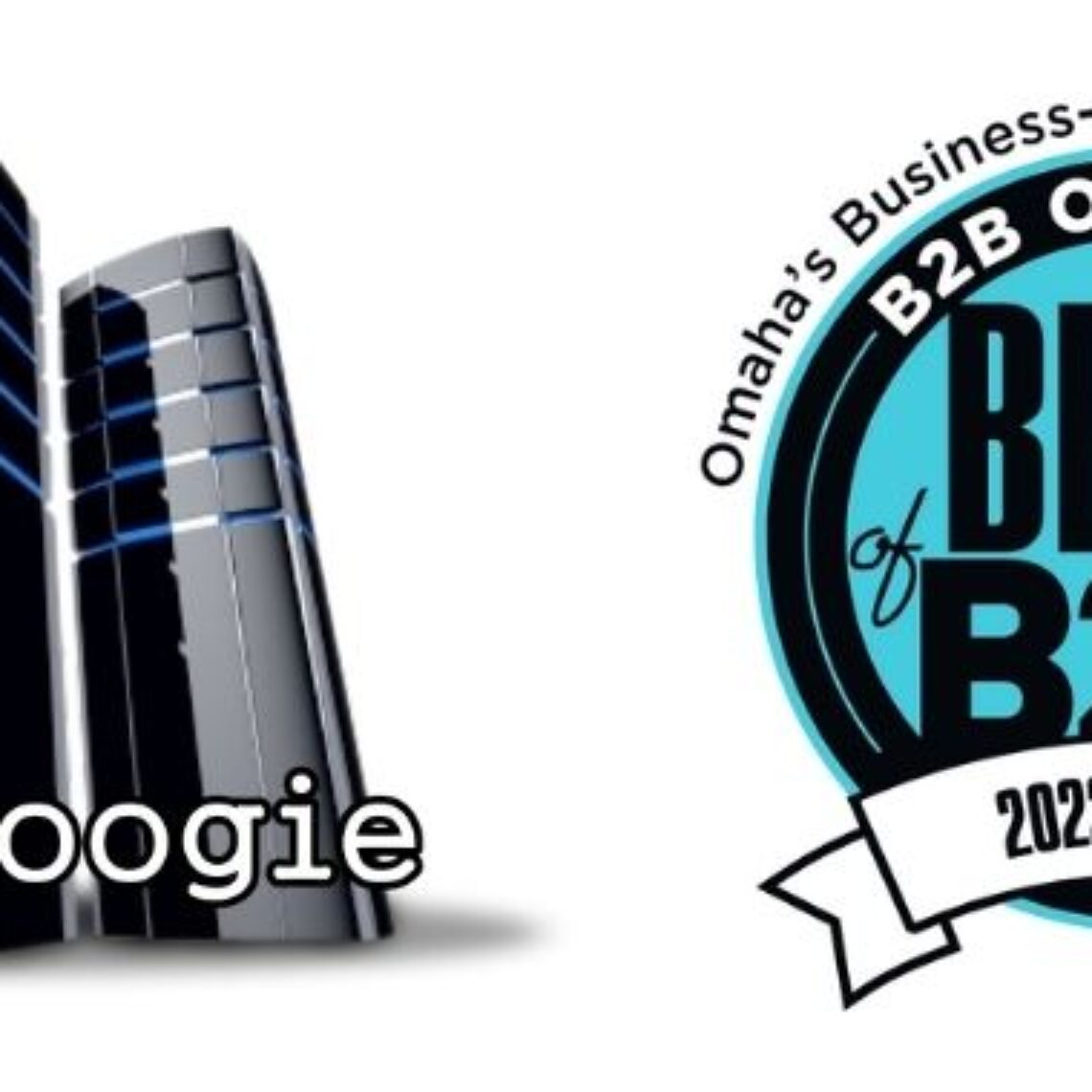 websnoogie logo and best of b2b 2022 winner logo next to each other