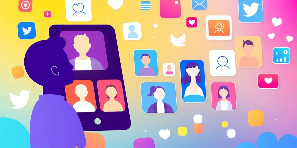 Illustrative social media icons for Omaha businesses.