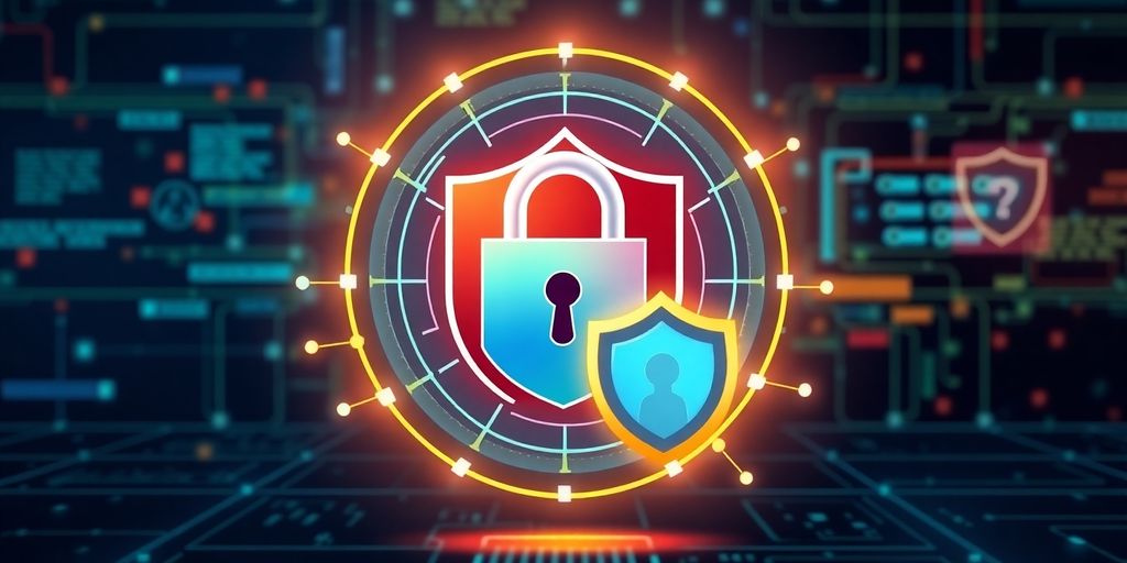 Illustrative image of a secure website with padlock.