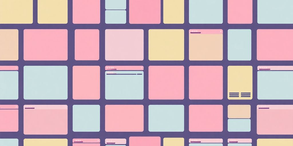 Illustrative fluid grid layout with flexible boxes.