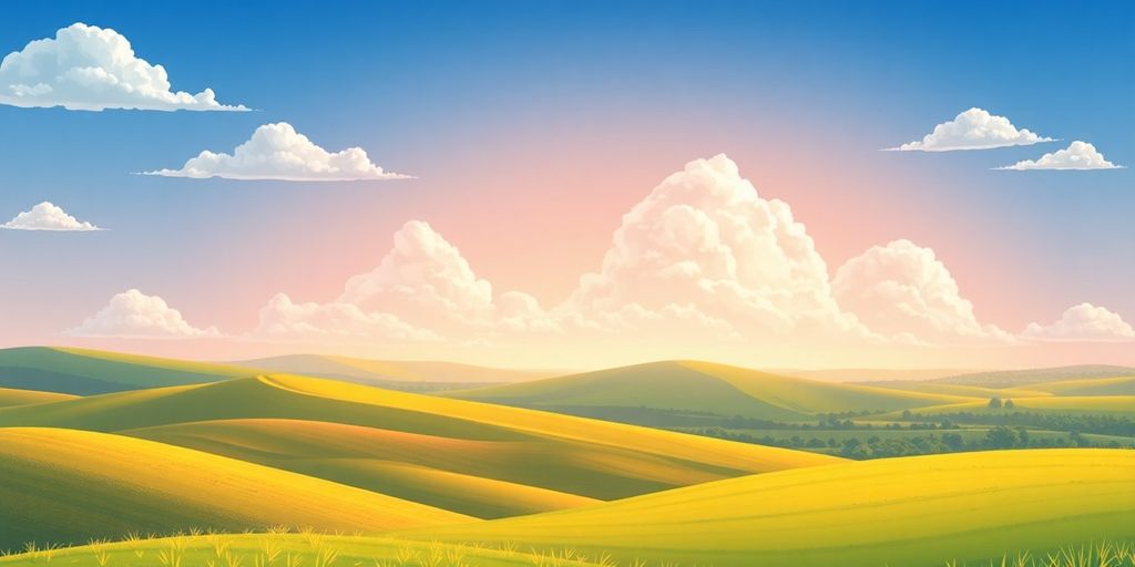 Illustrative Nebraska landscape with web infrastructure elements.