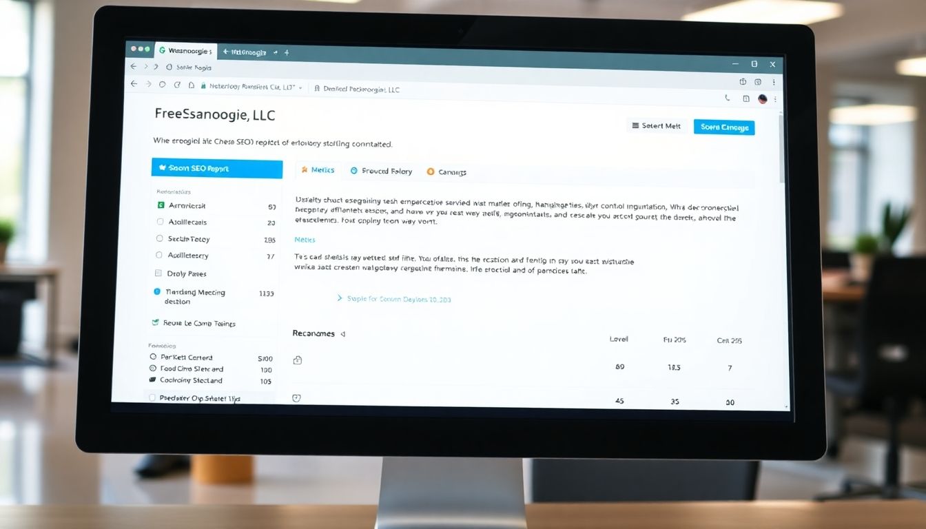 FREE SEO audit report graphic.